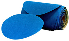 3M 36200 3M PART Used For Repair And Paint Preparation Process; Paper Backing; 40 Grit; Blue; Ceramic Aluminum Oxide; PSA Type Attachment; Hand/ Machine Sanding Method; Dry Use Only; 6 Inch Diameter; 5 Rolls Per Case