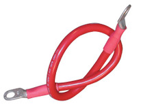 ANCOR 189135 BATTERY CABLE ASSEMBLY  4 AWG (21MM Eyelet Terminal; Red Positive; Tinned Copper; 32 Inch Length; 4 Gauge Auxiliary Wire; 3/8 Inch Stud; 600 Volts; UL Certified