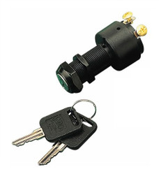 SEA DOG 420360-1 POLY 3-POSITION KEY SWTCH LONG Universal; Off-Ignition-Start Function; With 3 Screw Terminal Electrical Connection; Polypropylene; Long Shaft; With Two Keys