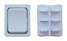 VALTERRA LLC DG436VP 12V SUPER DUTY WHITE For Slide-Outs  Generators/ Battery Disconnects; Momentary Switch; Dual Pole Dual Throw; 3 Amp/ 125 Volt AC; White; 1 Per Card