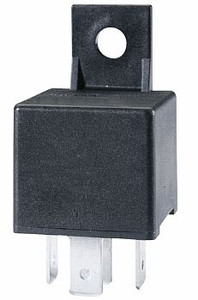 HELLA LIGHTS 933332011 MINI 20/40A SPDT W/ BRACKET  BOXED 20/ 40 Amps Single Pole Double Throw Form C; 12 Volt; 5 Tin-Plated Blade Terminal; IP54 Waterproof; With Mounting Bracket