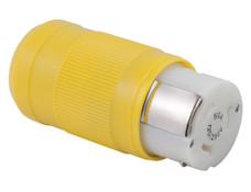 MARINCO 6364CRV 50A CONNECTOR Replacement Connector; 50 Amp; Female Ends; Yellow; 3 Pole; 4 Wire