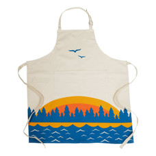 LIPPERT COMP 2022107842 SCOUTS GRILLING APRON Lippert Scouts ?äó Design; Fully Adjustable Neck And Waist Strap For Universal Fit; 36 Inch Length x 32 Inch Width; Tan; Cotton; Machine Washable And Dryer Safe; With 3 Storage Pockets And Towel Loop