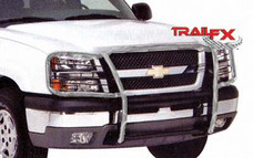 TRAILFX 1530344111 FORD SD PSS GRILLE GUARD 1-Piece; Polished; Stainless Steel; With Brush Guard; Without Skid Plate; Without Step Plate