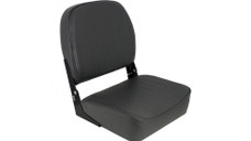 SPRINGFIELD 1040624 ECONOMY COACH CHARCOAL Passenger Seat; High Back Seat; Non-Adjustable; Foldable; 16 Inch Length x 15-1/2 Inch Width x 19 Inch Height; Charcoal; Injection Molded Plastic Seat With Foam Cushion; Without Headrest; With Strap