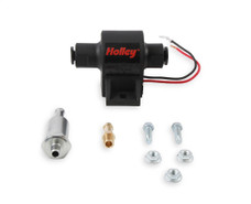 HOLLEY 12-426 ELECT FUEL PUMP 25 GPH Up To 300 Horsepower; 4 PSI Maximum Pressure; With Filter/ Fittings/ Hardware