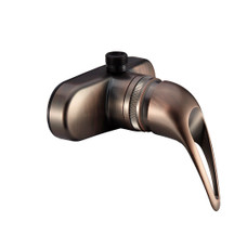 DURA FAUCET DF-SA150-ORB SINGLE LEVER RV SHOWER 1 Valve; Single Piece Wall Mount; Ball Valve; 4 Inch Center Distance; 2 Hole Application; Single Lever Handle; Oil Rubbed Bronze Coated; Plastic; With Vacuum Breaker Hose Connection