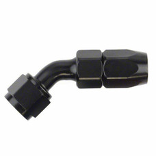 SPEEDFX 510845BK -8AN X 45  BLK HOSE END Full Swivel; -8AN; 45 Degree; Anodized; Black; Aluminum; Single