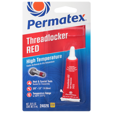 PERMTX-LOCKT 24026 HI THREADLK 272 ORANG 6ML Use With Camshaft Sprocket Bolts/ Crankshaft Bolts/ Idler Bearings/ Press Fit Filler Tubes/ Transmission Input And Output Shaft Threads/ Ring; 6 Milliliter Tube