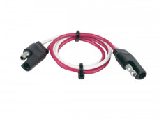 HOPKINS 47965 LITEMATE 2 POLE FLAT 2 Pole Flat Plug; 12 Inch Length; Single