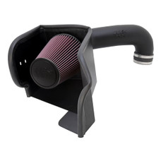 K&N FILTER 57-1561 PERFORMANCE INTAKE KIT Black Plastic Tube; Red Filter; With Heat Shield