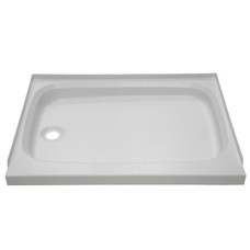 LIPPERT COMP 210369 WHITE 24X32 LH SHOWER PAN Rectangular; 24 Inch x 32 Inch; With Threshold; Left Hand Drain; White; ABS