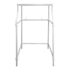 MAGIC CHEF MCSLS12W TELESCOPING APPLIANCE DOLLY Opening For Washer And A Shelf For The Dryer; Powder Coated White; 265 Pounds Maximum Weight Load