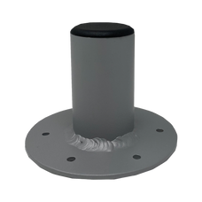 TACO METALS T10-4000-8 SHADEFIN  MINI DECK MOUNT W/BACKING Used With ShadeFin?« Min Boat Sunshade; Deck Mount; Aluminum