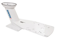 SEAVIEW PMA-DM1-M2 MODULAR DUAL MOUNT 12.5' For Use With 18 To 24 Inch Radome Radar Antenna/ 16 To 24 Inch Satellite TV Antenna/ Cameras; 34.15 Inch Width x 13-1/4 Inch Height; White; Dual Modular Mount