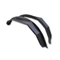 TRAILFX BR007T BRONCO FRONT ANGLE TUBE FENDER Bolt On; Angled Tube Style; 5 Inch Tire Coverage; Powder Coated; Matte Black; Steel; Set Of 2