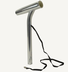 C.E. SMITH 53800 ALUM OUTRIGGER ROD HOLDER Use To Hold 1-5/8 Inch Diameter Outrigger Rod Holder; Anodized; Silver; Aluminum; Single; With Liner And Strap