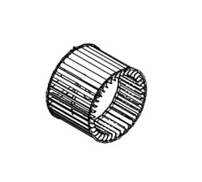 COLEMAN RVP 1472-1161 WHEEL  BLOWER  PLASTIC Replacement For Coleman Models 6535/ 6536/ 6537/ 6636/ 6795/ 46515; Outdoor Air Blower Wheel; Plastic