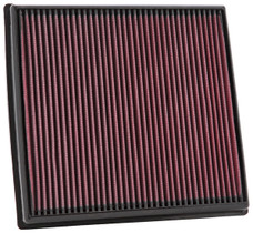 K&N FILTER 33-2428 REPLACEMENT AIR FILTER Washable; Red; Cotton Gauze; Panel; 10-3/4 Inch Length x 10-1/4 Inch Width x 1-1/4 Inch Height