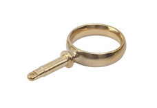 SEA DOG 580590-1 BRASS ROUND HORN OARLOCK 2' - 2 Inch Round Horn Style; Sand Cast Brass; Set Of 2