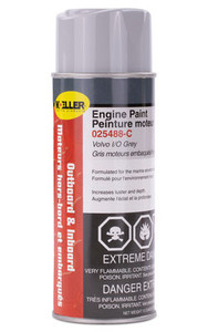 SIERRAMARINE 025488-C 6988 VOLVO STERN DRIVE GREY CANADA For Use On All Outboard And Inboard Engines/ Stern Drive And Lower Unit Applications; Grey; 12 Ounce Spray Can; Heat And Solvent Resistant; With English/ French Language Packaging