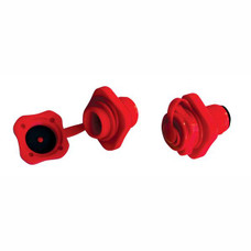 AIRHEAD AHBV-2 BOSTON VALVE  2 PK. Replacement For Airhead Inflatables; Square Base; Red; Plastic; Set Of 2