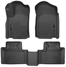 HUSKYLINER 99051 WB DURANGO/G.CHEROKEE 13 Molded Fit; Smooth Arcing Ribs/ Raised Heel Pad; Black; Rubber; 3 Piece