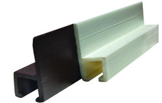 JR PRODUCTS 80351 TC WLMT INT SL TRK W 96' Type C Wall Mounted Internal Slide Track; 96 Inch Length; White; Plastic