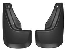 HUSKYLINER 59001 RR MUD GRDS DRANGO 11/12 Direct-Fit; Set of 2; Contoured; Without Logo; Black; Thermoplastic; Screw On