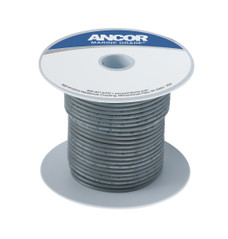 ANCOR 100410 TINNED COPPER WIRE  18 AWG (0.8MM2) Stranded Conductor; 18 Gauge; 100 Feet Spool; Gray; Tinned Copper Conductor/ PVC Insulation; UL/ CSA/ ABYC/ US Coast Guard Certified