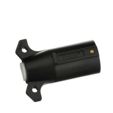 POLLAK 7WB-106V 7 WAY BLADE TRAILER END Vehicle End; 7 Way Blade; Round Female Connector; Black; Plastic