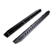 TRAILFX ORB003 OVERLAND RUNNING BOARD JL WRANG 4DR Tube; Bolt On; Powder Coated; Matte Black; Steel; With Two Step Area Per Bar