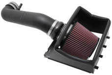 K&N FILTER 57-2581 PERFORMANCE INTAKE KIT Black Polyethylene Tube; Red Filter; With Heat Shield