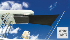 CARVER TS4-WHT T-SHADE T-TOP SHADE EXTENSION 4' WH Use Top Cover And Protect Boat Deck Aft of T-Top From Rain And Sun; 4 Foot Length And Width Up To 5 Feet; White; WeatherMax ?« 3D Canvas