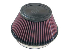 K&N FILTER RU-4600 UNIV RUBBER FILTER Red; Cotton Gauze; Round Tapered; 7-1/2 Inch Base Outside Diameter x 4-1/2 Inch Top Outside Diameter x 4 Inch Height; Single Centered Flange; 6 Inch Flange Inside Diameter x 1 Inch Flange Length; Rubber Top