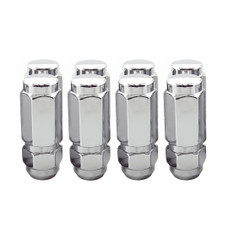 MCGARD 64806 CHRME SEAT DUP LUG 9/16'R 9/16 Inch-18 Thread Size; Conical Seat; Duplex Lug; Use With Steel/ Aluminum Wheels; 2-1/2 Inch Overall Length; 7/8 Inch Wrench Size; Chrome Plated; Steel; Set Of 8