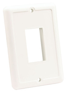 JR PRODUCTS 14035 IP66 SINGLE SWITCH PLATE Fits All IP66/ 206 Series Switches; 3.50 Inch x 2.50 Inch (Outside Dimension); Polar White; Plastic