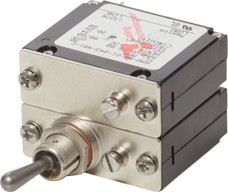 BLUE SEA 7315-BSS CIRCUIT BREAKER A2TOGGLE 30A MILSPE 30 Ampere; 277 Volt AC/ 65 Volt DC; For Use When Military Specifications Are Under CFR 46; Double Pole Magnetic Hydraulic Type; Toggle Actuator; #10-32 Screw Terminal; Single