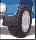 HOPKINS 3103 SG EX-LARGE BIG MUDDER Universal 20 Inch x 12 Inch; Set Of 2; Flat; Without Logo; Diamond Plate Look; Black; OE-Approved Material; Screw On