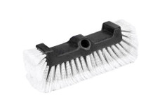 SEA DOG 491090-1 STIFF BRISTLE BRUSH 3-SIDED Used With Universal/ Acme Threaded Boat Hooks/ Boat Poles; 3 Sided; 10-1/2 Inch Width x 3-1/4 Inch Depth x 3-5/8 Inch Height; Stiff White Bristle; PVC/ Nylon/ Polypropylene; Single