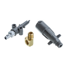 ATTWOOD MARI 8899LP6 MERCURY TANK FITTING Connector; 3/8 Inch Female Barb Hose; Chrome Plated; Brass; For Use With Mercury/ Mariner Engines And Tanks; For Use With Leaded/ Unleaded/ Ethanol Blended And Alcohol Blended Fuels; Single