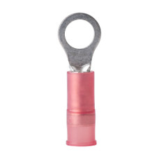 ANCOR 210203 NYLON RING TERMINAL  22-18 #10  25P #10 Ring Terminal; 22-18 Gauge Wire; Tinned Copper Connector/ Nylon Insulation; UL 486C; Red; Pack Of 25