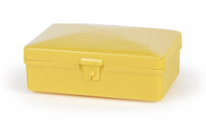 CAMCO 51356 SOAP HOLDER  BILINGUAL Box Style; Yellow; Plastic