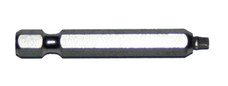 AP PRODUCTS 009-250QB2P4 SQUARE RECESS POWER BIT 1 #2 Point Size/ 1/4 Inch x 4 Inch Bit Size; Square Recess Power Bit