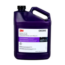 3M 06095 3M  PERFECT-IT  EX MACHIN Used To Eliminate Swirl Marks And Produces A High Gloss Finish; Liquid; Black; 1 Gallon Can; Single