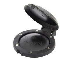 MAXWELL P19006 FOOT SWITCH COVERED BLACK Foot Switch  Covered  Black. With Black Protective Flip Cover. Waterproof  200 Amp Rating  12 Or 24 Volt.
