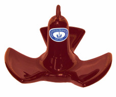 GREENFIELD 516-RD RIVER ANCHOR 16LB RED Deep Water; River Tri-Fluke Style; Holds Up To 18 Feet Length Boat; 16 Pound; 10-1/2 Inch Length x 10-1/2 Inch Width x 7-3/4 Inch Height; PVC Coated; Red; Cast Iron; Anchor Only