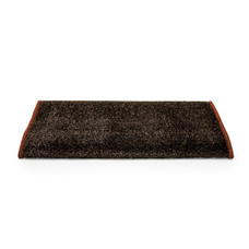 CAMCO 42944 PREM TURF HEM 22 X 23 BRN Wrap Around Hook and Spring; XL Step Rug; 22 Inch x 23 Inch Width; Brown; Artificial Turf With TPE Backing; Weather and Mildew Resistant