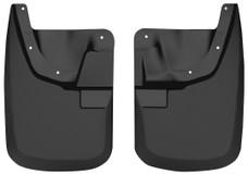HUSKYLINER 56681 M.G. F250/350 FRONT 2011 Direct-Fit; Set of 2; Contoured; Without Logo; Black; Thermoplastic; Screw On