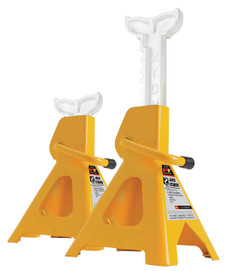 PERFORM TOOL W41021 JACK STANDS 2 Ton Capacity; Ratchet Style; 6-11/16 Inch x 6-15/16 Inch Base; 10-3/4 Inch Minimum Height; 16-3/4 Inch Maximum Height; Set Of 2